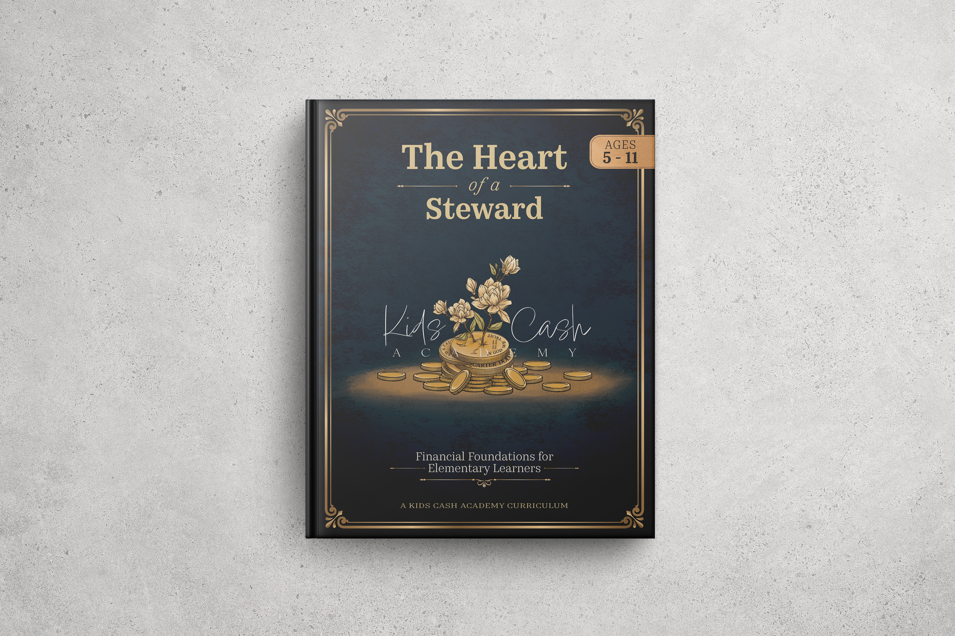 Book One titled 'The Heart of a Steward' on a textured gray background