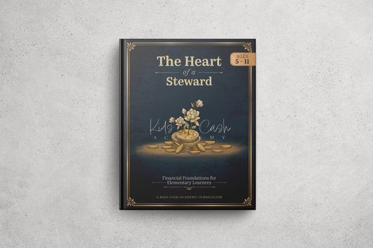 Book One titled 'The Heart of a Steward' on a textured gray background